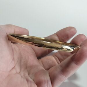Vintage Monet Gold Tone Costume Bangle Bracelet 8"